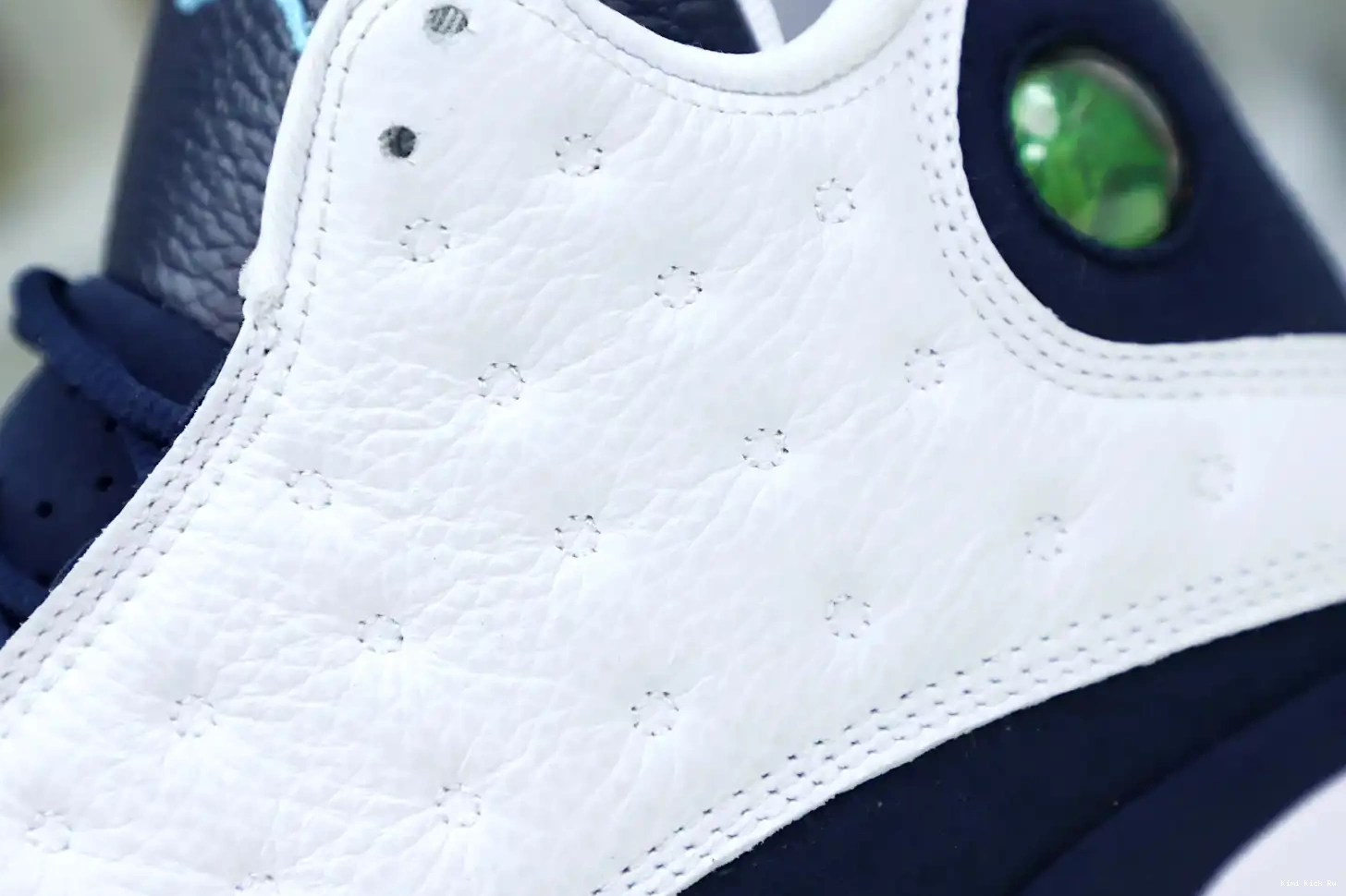 AIR Kimikick POWDER RETRO WHITE OBSIDIAN 13 JORDAN 414571-144 BLUE 0728